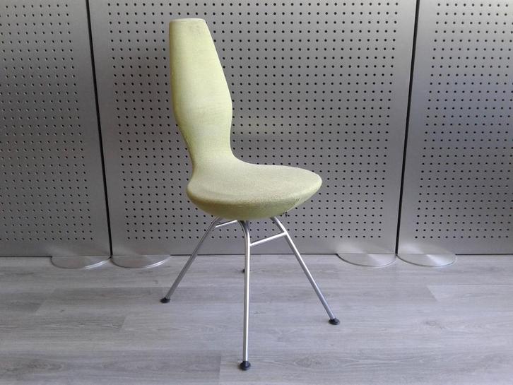 1x Variér (Stokke) Date (Lichtgroen), Goed Gebruikt!, Huis en Inrichting, Stoelen, Gebruikt, Eén, Metaal, Stof, Overige materialen