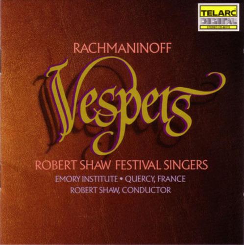 RACHMANINOFF Vespers CD SHAW TELARC, Cd's en Dvd's, Cd's | Klassiek, Gebruikt, Vocaal, Romantiek, Ophalen of Verzenden