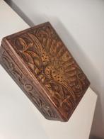 Antiek paradijs vogel snijwerk kist doos, Minder dan 50 cm, 50 tot 100 cm, Ophalen of Verzenden, Zo goed als nieuw