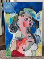 schilderij olieverf, Antiek en Kunst, Kunst | Schilderijen | Abstract, Ophalen