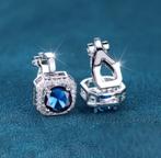 Witgoud verguld clips oorbellen met zirkonen, Sieraden, Tassen en Uiterlijk, Oorbellen, Overige materialen, Nieuw, Ophalen of Verzenden