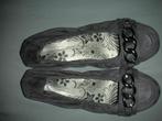 SPOILET GIRLS BALLERINA'S instapper lage hak schoen grijs, H&M, Nieuw, Grijs, Ballerina's