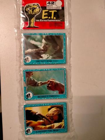 E.T. et alien film movie photo cards set Vintage 1982 set 2 beschikbaar voor biedingen