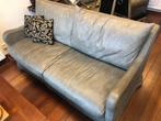 NIEUWE LEDEREN BANK 3 zits GRIJS LEDER BANKSTEL ZITHOEK, Ophalen, Wilms, Zo goed als nieuw, Info@houseofcoco.nl