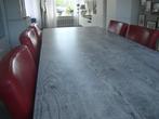 Tuintafel met MELAMINE blad, Ophalen of Verzenden, Zo goed als nieuw, Rechthoekig, Kunststof