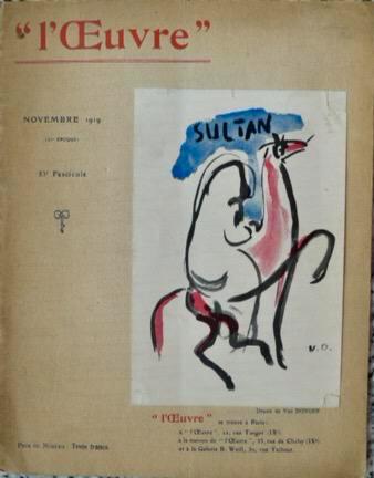 Kees van Dongen,bulletin de ‘Loeuvre’ 26e Annee,1919 beschikbaar voor biedingen