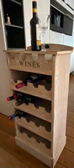 Riverdale Wijnkastje Hout, Huis en Inrichting, Ophalen, Gebruikt, 5 tot 15 flessen, 75 cm of meer