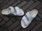 GRATIS VERZENDEN WITTE LEREN ARIZONA BIRKENSTOCKS MT 38, Slippers, Verzenden, Wit, Nieuw
