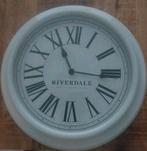 Riverdale wandklok white 46cm, Ophalen, Zo goed als nieuw, Wandklok