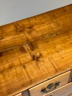 Engelse ladekast Vruchtenhout antiek 19e eeuw, Zo goed als nieuw, Minder dan 100 cm, 25 tot 50 cm, 50 tot 100 cm