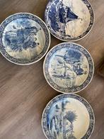 Delfs blauw wandborden 39 cm doorsnee, Antiek en Kunst, Ophalen of Verzenden