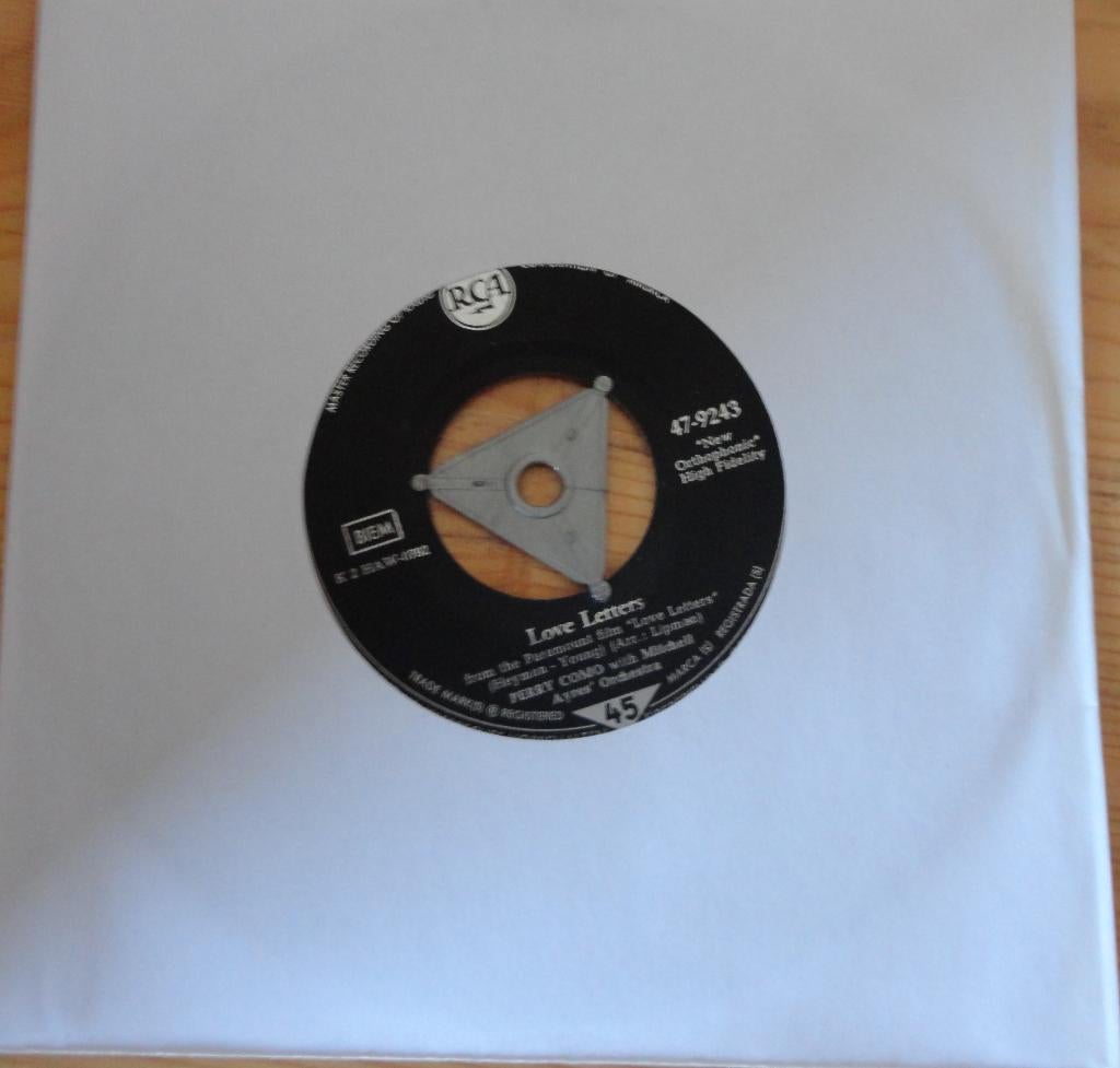 Perry Como > Love letters, Gebruikt, 7 inch, Single, Ophalen of Verzenden