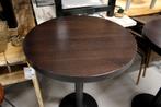 1 ronde halfhoge bartafel statafel metaal hout mancave cafe, Ophalen, Gebruikt, Metaal