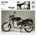 Ma1018 motorkaart triumph 900 trident ( 1991, Ophalen of Verzenden, Zo goed als nieuw, Auto's