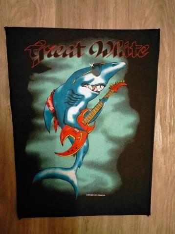 Great White Amerika rock band hardrock backpatch back patch beschikbaar voor biedingen