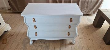 Buikwaterzucht baby blauw met bruin lederen handgrepen  beschikbaar voor biedingen
