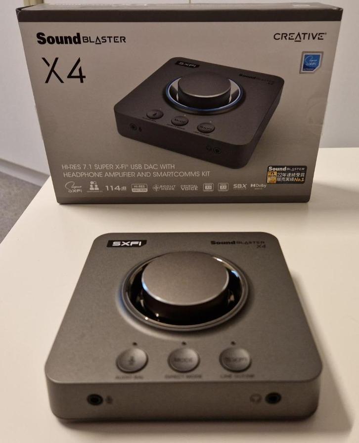 CREATIVE Sound Blaster X4 Geluidskaart, Computers en Software, Geluidskaarten, Zo goed als nieuw, Extern, Ophalen