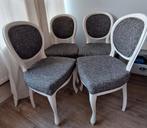 4 barok stoelen, Huis en Inrichting, Stoelen, Ophalen, Zo goed als nieuw, Grijs, Vier