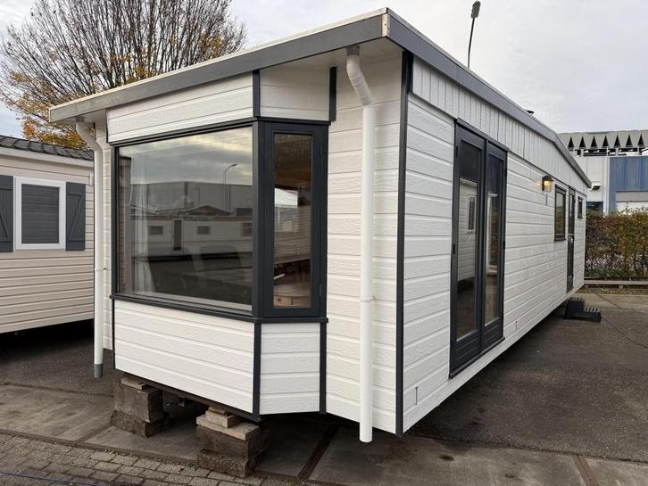Saricar Chalet 10 x 3.70 m Winterhard, Caravans en Kamperen, Stacaravans
