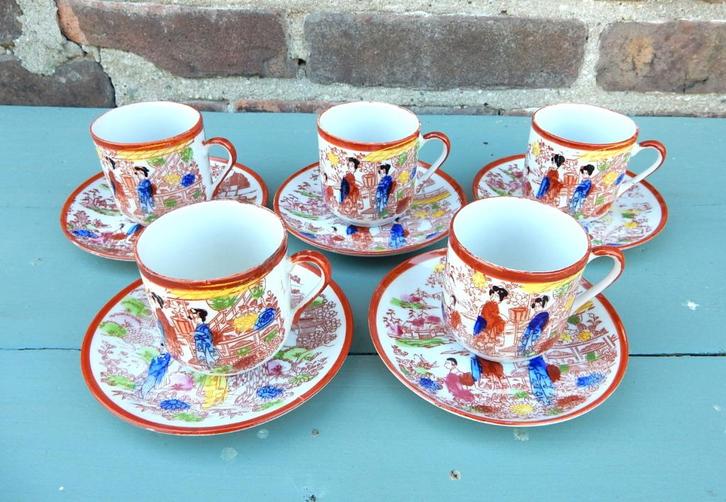 Geisha servies, Antiek en Kunst, Antiek | Servies los, Ophalen of Verzenden