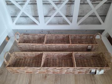 2x drievaks rattan manden riviera maison  beschikbaar voor biedingen