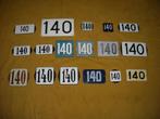 oud emaille huisnummer 140 ook 141 142 143 144 145 146 147 7, Antiek en Kunst, Antiek | Emaille, Ophalen of Verzenden