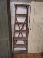 Oude ladder plukladder trappetje klapladder brocante, Antiek en Kunst, Curiosa en Brocante, Ophalen
