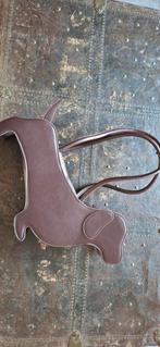 Teckel Tas - Unieke Honden Handtas, Sieraden, Tassen en Uiterlijk, Ophalen of Verzenden, Nieuw, Bruin, Handtas