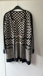 Faber Woman. Zwart/beige geruit openvallend vest. Maat 40/42, Kleding | Dames, Maat 38/40 (M), Zwart, Ophalen of Verzenden, Zo goed als nieuw