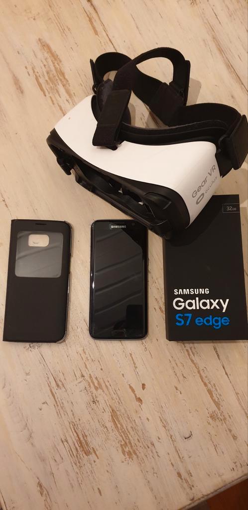 Samsung Galaxy S7 Edge (32GB) + Gear VR + Extra's, Telecommunicatie, Mobiele telefoons | Samsung, Zo goed als nieuw, Overige modellen