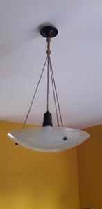 Hanglamp - fifties, Gebruikt, Glas, 50 tot 75 cm, Fifties