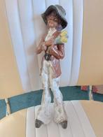 Vintage 36 cm grote flower power hippie ceramic, Ophalen of Verzenden
