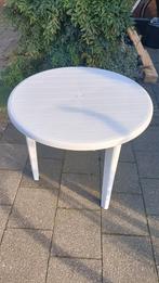 Tuintafel grijs, Ophalen, Zo goed als nieuw, Rond, Kunststof