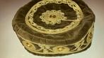 Oosterse Hoed Bruin Fluweel Traditional, Verzenden