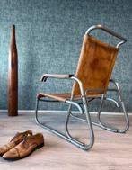 Early Bauhaus High-Back Lounge Chair Veha, The Hague, 1930s, Antiek en Kunst, Antiek | Meubels | Stoelen en Banken, Ophalen