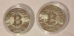 Bitcoin 1 oz 2022 zilveren munt Tsjaad, Zilver, Ophalen of Verzenden, Losse munt