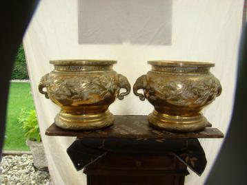 Chineese grote bloempotten ( Antiek beschikbaar voor biedingen