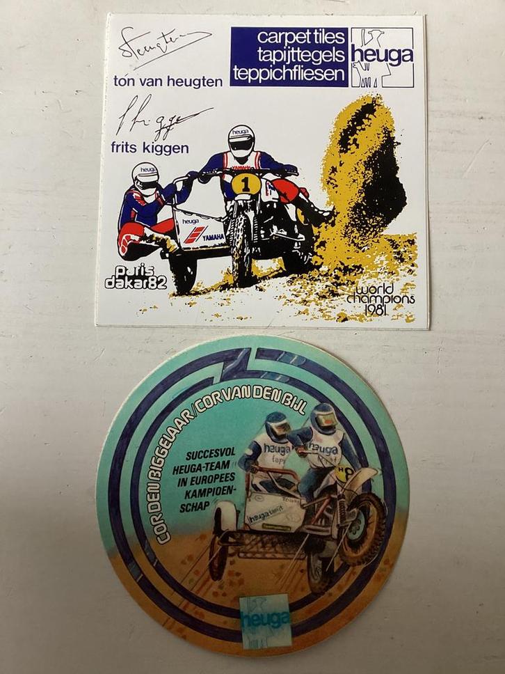 2 stickers Zijspannen, Verzamelen, Stickers, Zo goed als nieuw, Sport, Verzenden