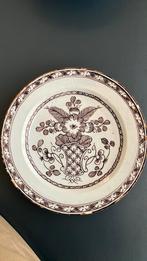 Antiek Delfts Mangaan Tinglazuur schotel, Antiek en Kunst, Ophalen of Verzenden