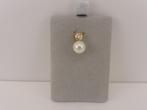 Gouden hanger met parel en diamant                      G119, Met edelsteen, ., Ophalen of Verzenden, Zo goed als nieuw