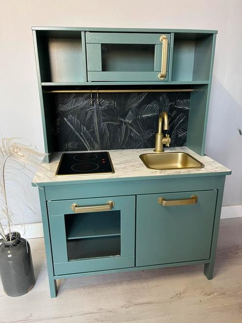 Restyled Ikea Duktig speelkeuken eucalyptus green, Kinderen en Baby's, Speelgoed | Speelkeukens, Zo goed als nieuw, Hout, Ophalen