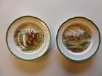 2 antieke Copeland Spode borden - Collectie "The Hunt", Antiek en Kunst, Ophalen of Verzenden