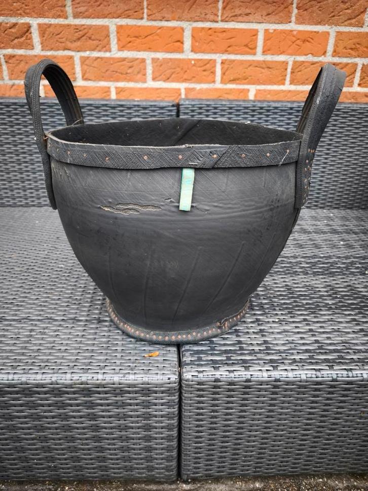 Bloempot met handvatten, Tuin en Terras, Bloembakken en Plantenbakken, Gebruikt, Overige materialen, Binnen, Balkon, Tuin, Minder dan 30 cm