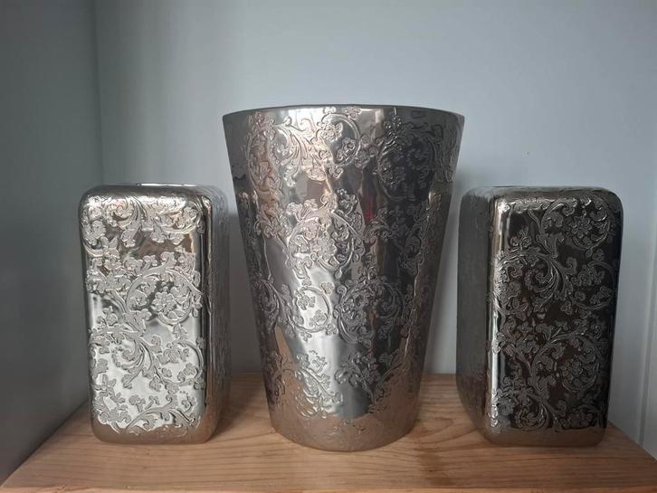 Aardewerk Plantenpot Set of Per Stuk, Huis en Inrichting, Woonaccessoires | Vazen, Zo goed als nieuw, Overige kleuren, Minder dan 50 cm