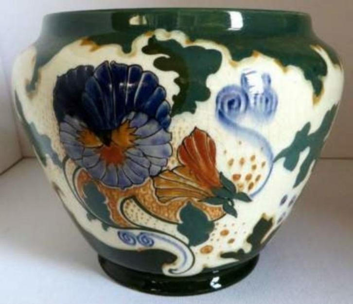 Arnhemsche Fayence Cachepot, Antiek en Kunst, Antiek | Keramiek en Aardewerk, Ophalen of Verzenden