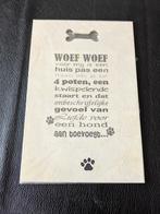 Houten tekst bord, Huis en Inrichting, Ophalen of Verzenden, Zo goed als nieuw