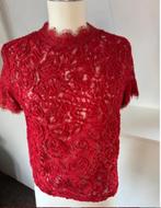 SALE....Vintage style rode kanten blouse nieuwstaat 40 chcs, Maat 38/40 (M), Zara, Ophalen of Verzenden, Zo goed als nieuw