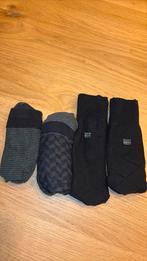 4 paar herensokken, Kleding | Heren, Sokken en Kousen, Ophalen, Zo goed als nieuw, Maat 39 t/m 42, Zwart
