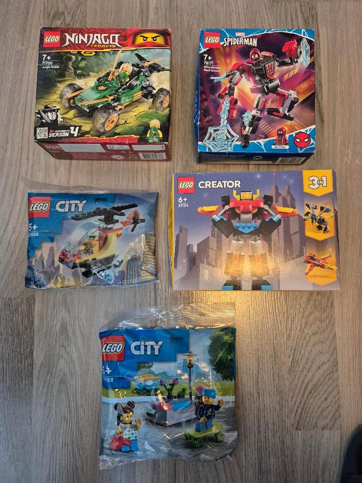 Lego Ninjago, Spiderman, City, Creator sets nieuw in doos, Kinderen en Baby's, Speelgoed | Duplo en Lego, Nieuw, Lego, Complete set