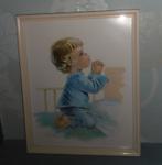 schilderij met kindje constanza, Minder dan 50 cm, Ophalen of Verzenden, Zo goed als nieuw, Foto of Poster